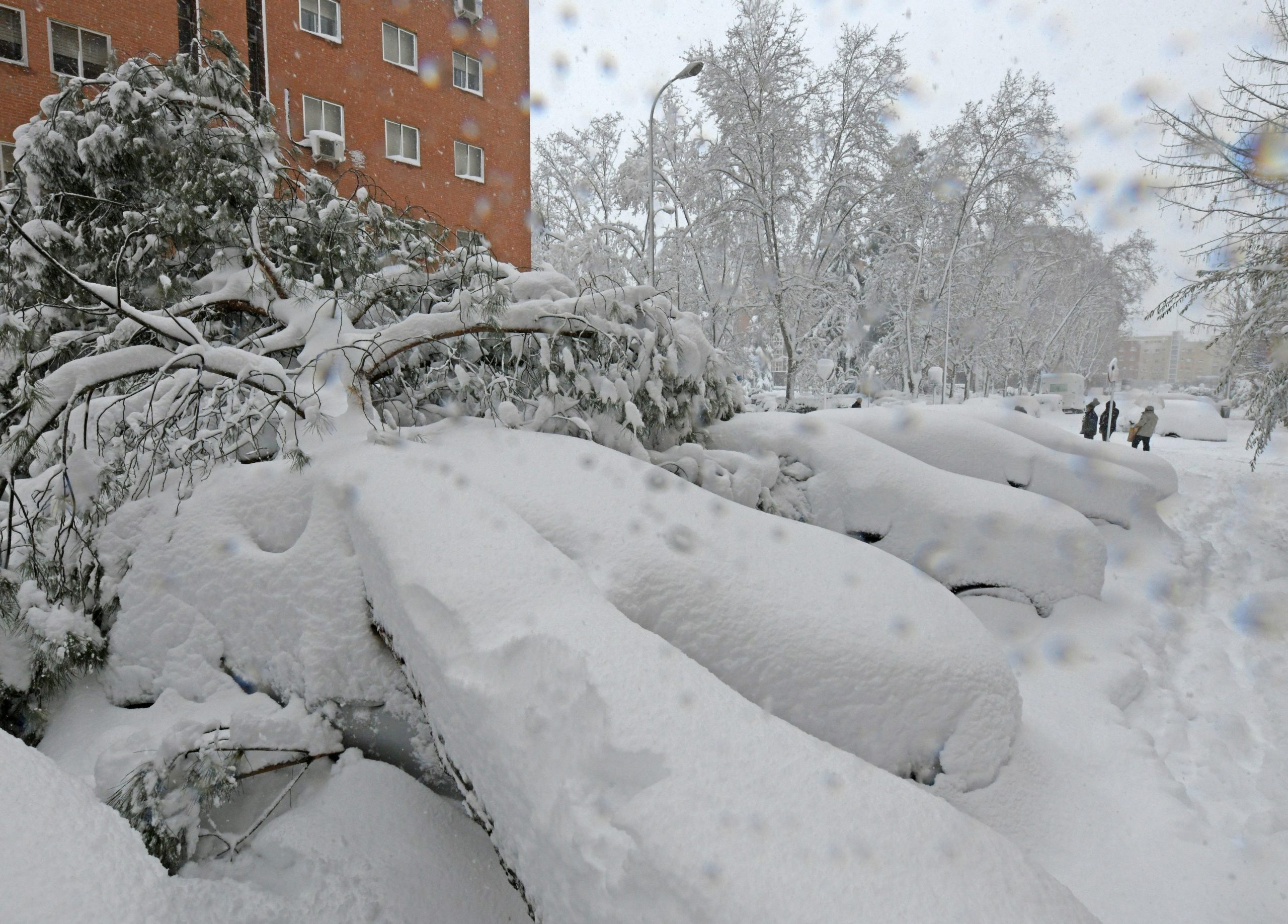 Una nevada histórica cierra Madrid