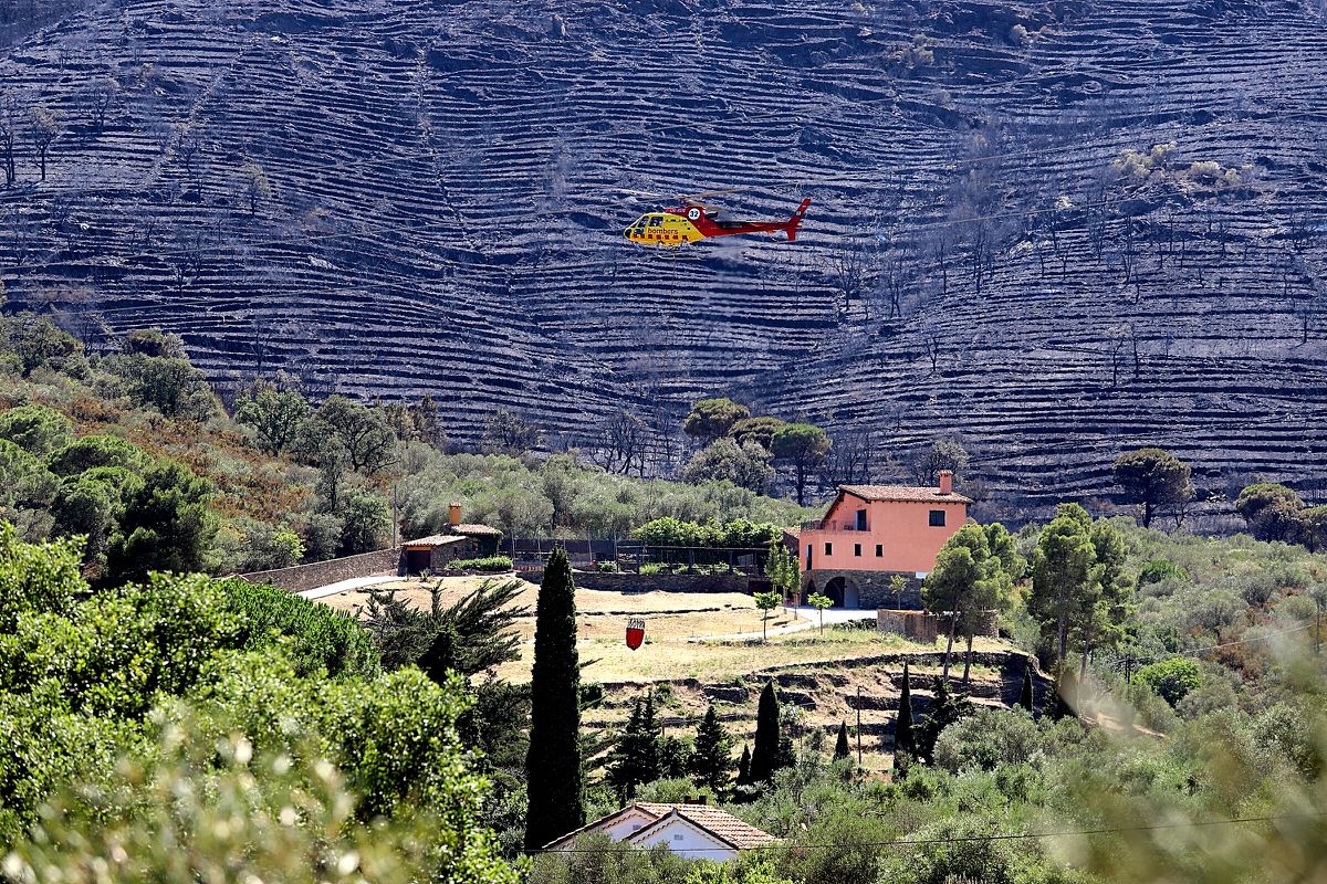 Controlado el fuego del parque natural del Cap de Creus