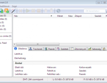 Frissülő letöltő - uTorrent 2.0