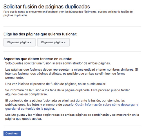 dos páginas de Facebook 2