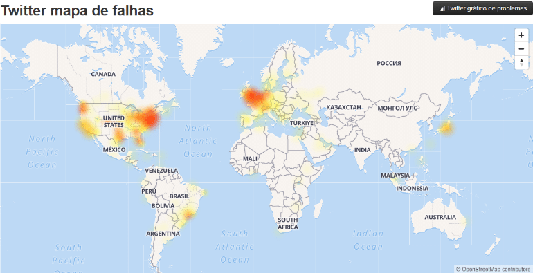 Twitter está fora do ar nesta quinta-feira (11) ao redor do mundo