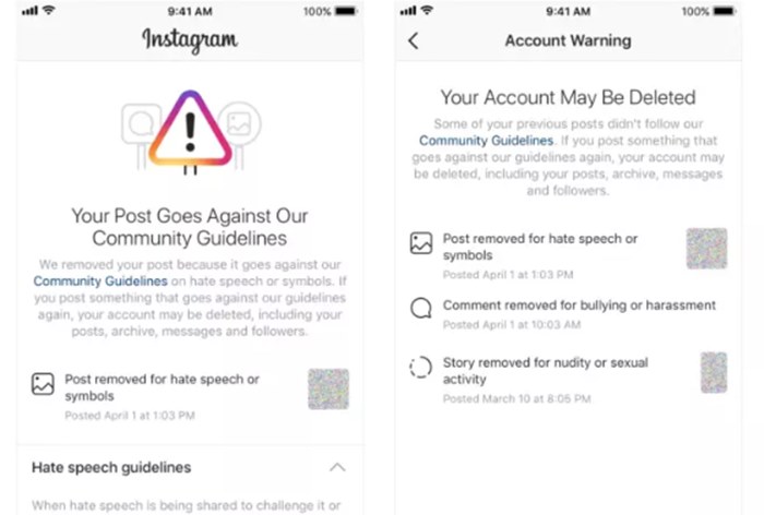 Instagram начнет предупреждать пользователей перед удалением аккаунта