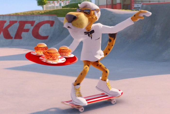 Талисман Cheetos стал Полковником Сандерсом в новой рекламной кампании KFC