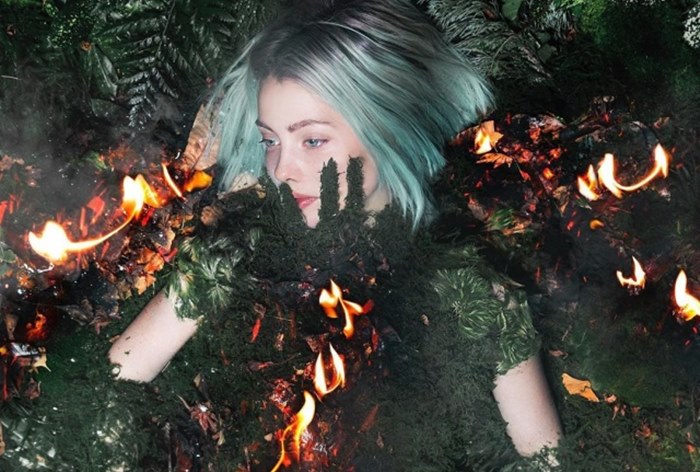 Блогер Елена Шейдлина посвятила фотосессию пожарам в Сибири