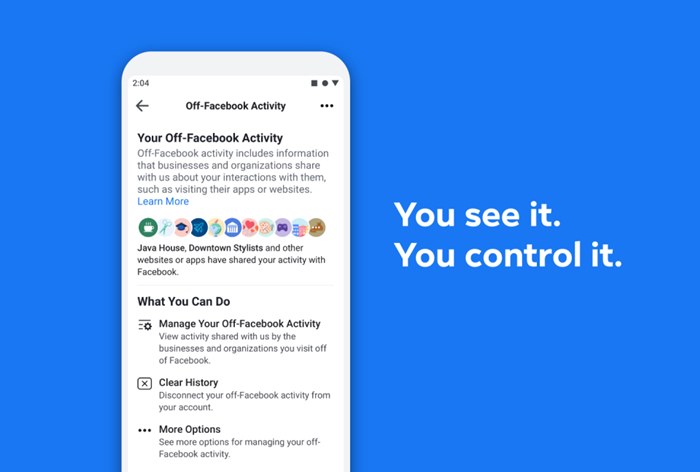 Пользователи Facebook смогут контролировать сбор своих данных другими платформами