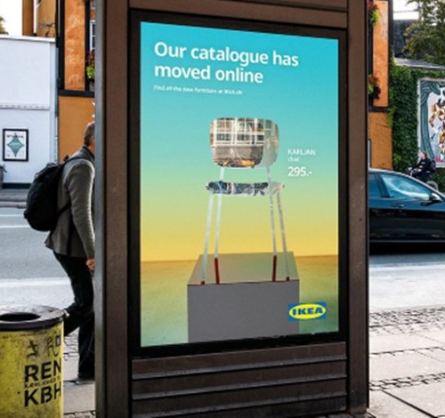 IKEA выпустила рекламные щиты с «исчезнувшими» товарами