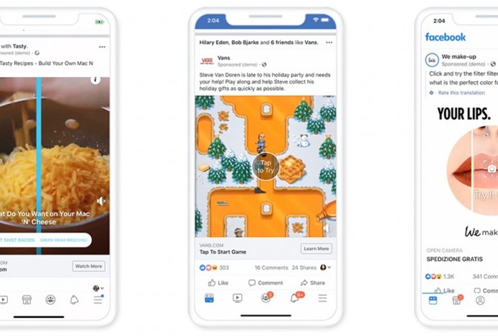 Игры, AR, опросы: Facebook запустила новые форматы интерактивной рекламы