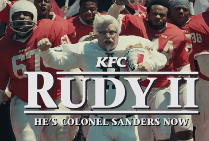 KFC снял продолжение фильма «Руди»