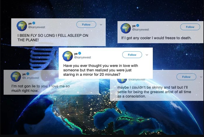 «Любите суши, как Канье любит Канье» — суши-бар использовал в рекламе твиты Канье Уэста