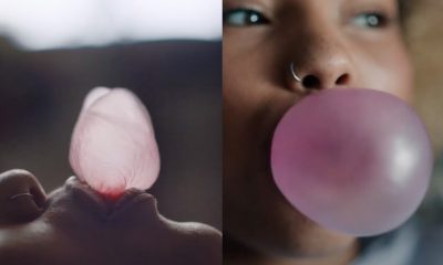 Поцелуи, шепот и выдувание пузырей. Реклама Burt's Bees воспевает губы