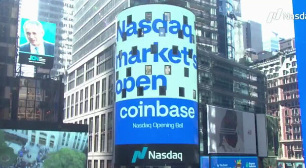 Вперше в історії. Криптовалютна біржа Coinbase провела прямий лістинг на Nasdaq із капіталізацією $100 млрд