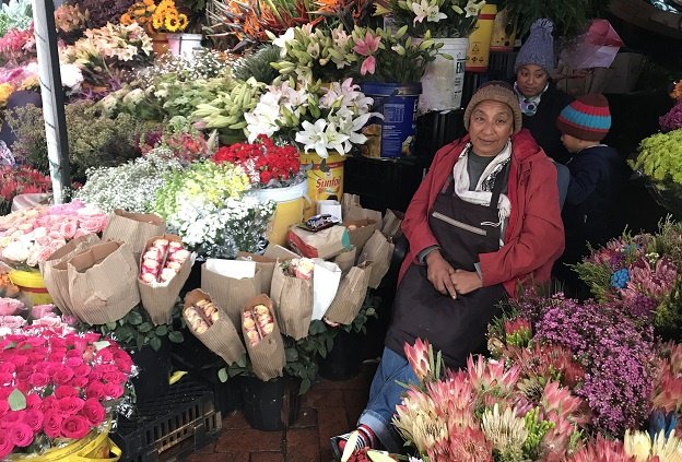 Sandra Bosman has been selling flowers at Adderley