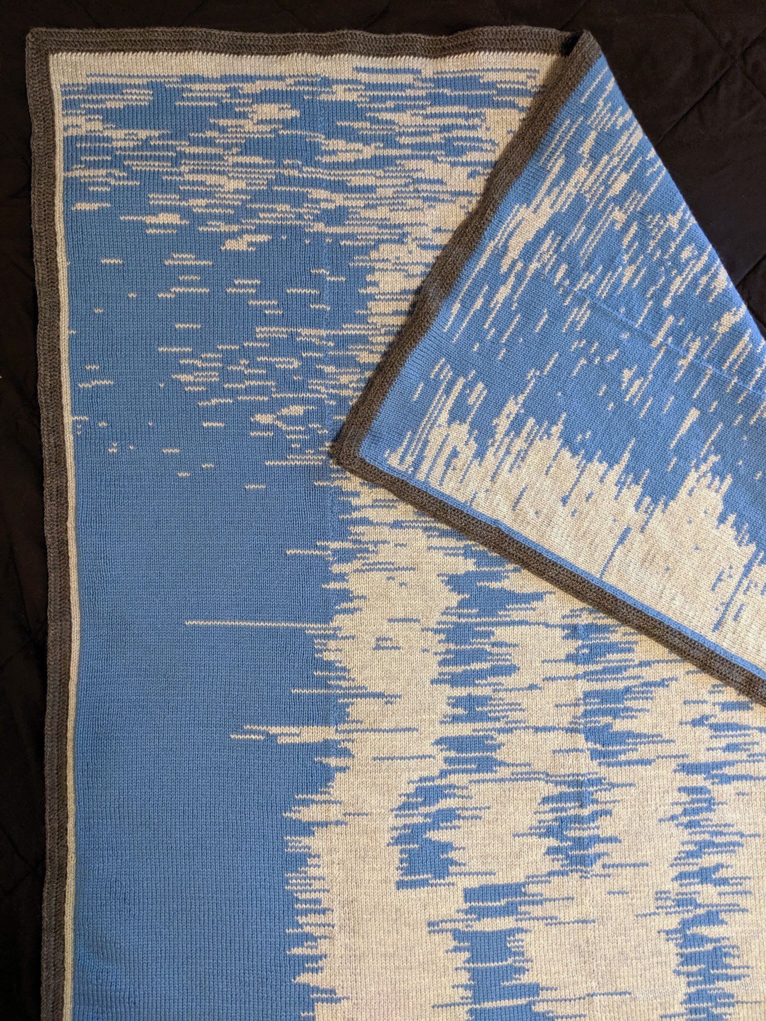 A Father Transformed Data of his Son’s First Year of Sleep into a Knitted Blanket