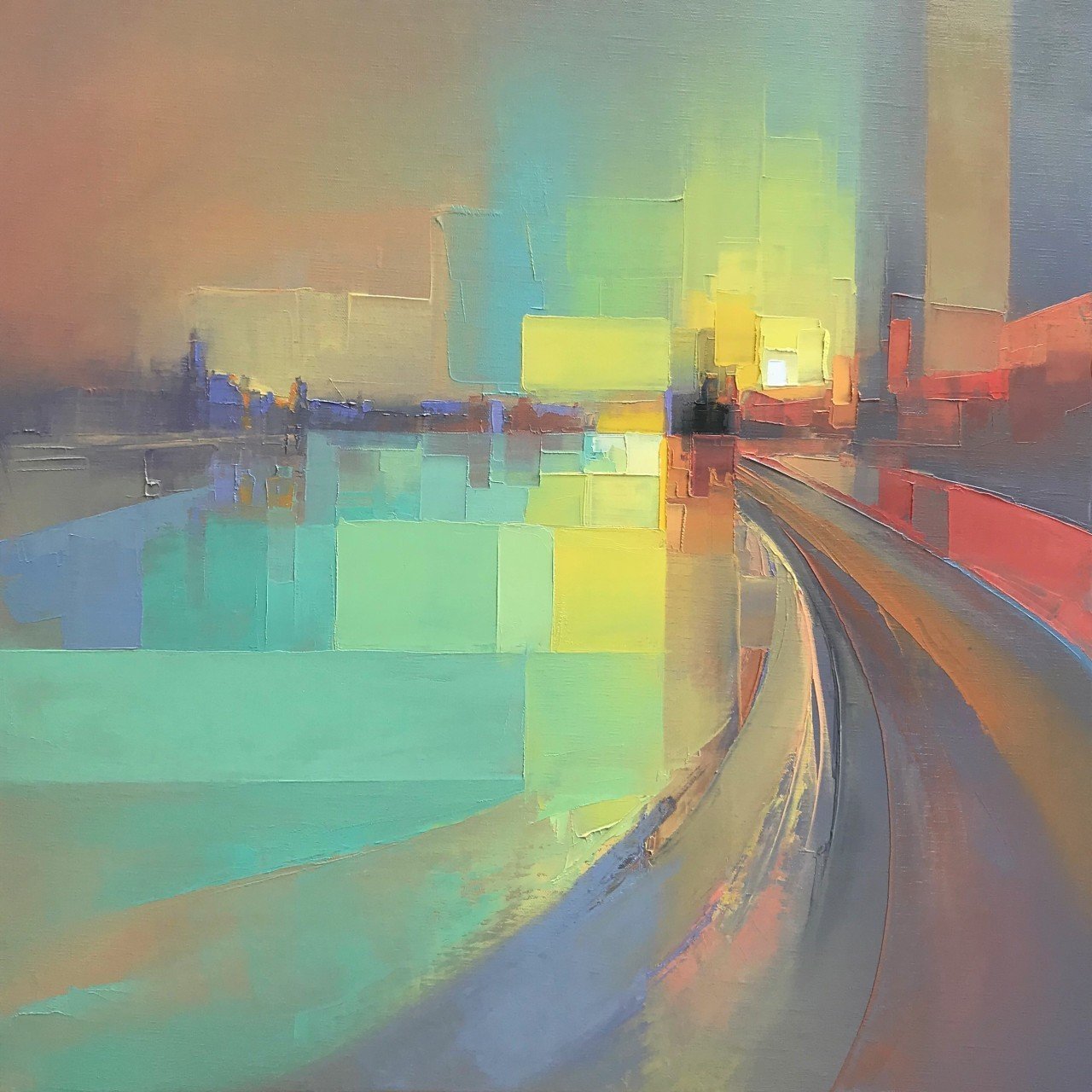Landscapes by Jason Anderson Blend Precise Pixelation and Hazy Abstraction