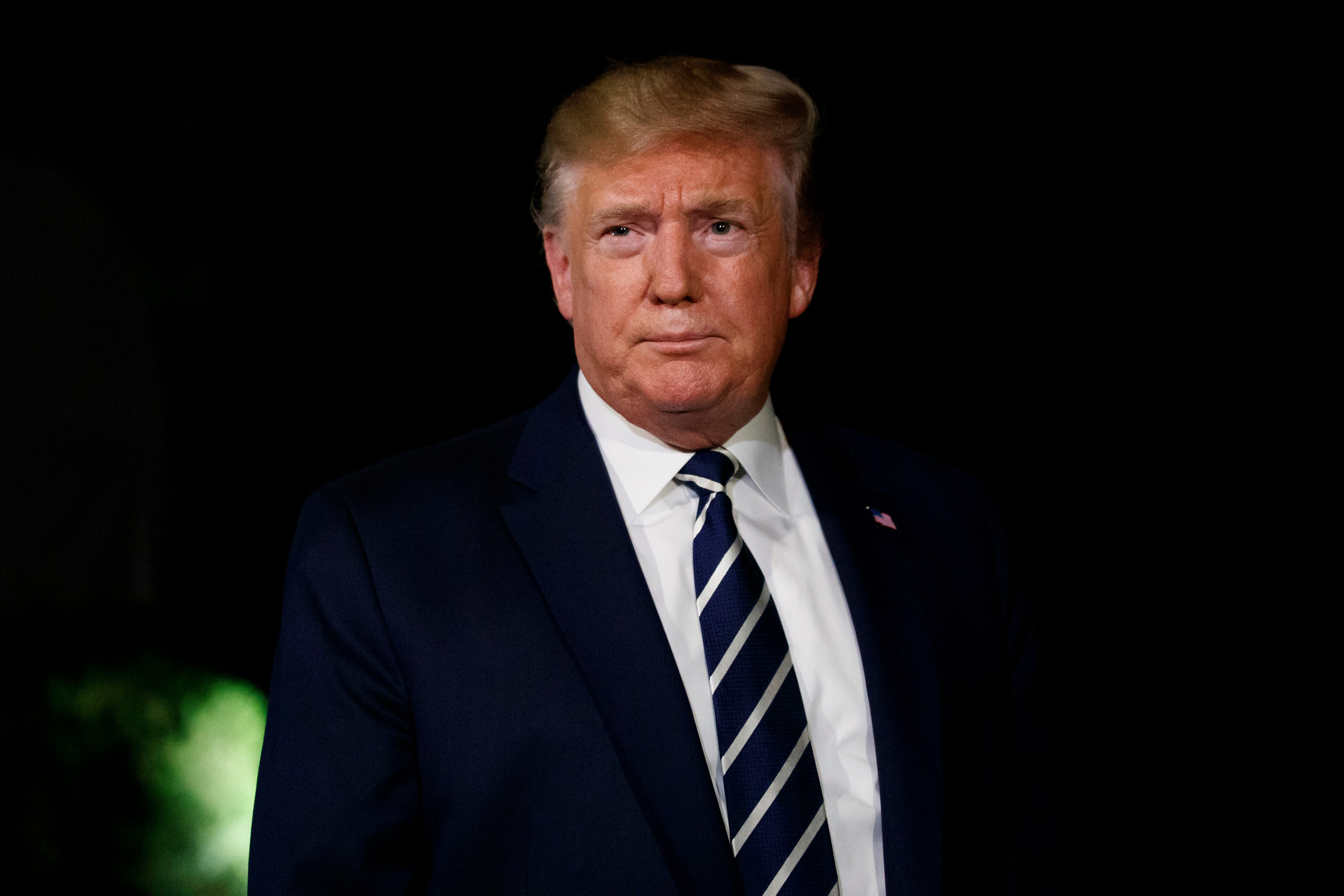 President Donald Trump says he was sarcastic with 'chosen one' comment