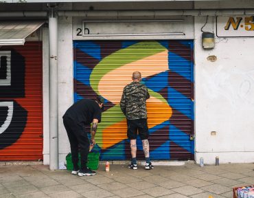 The Full English Alphabet Painted on Store Shutters in 26 Different Fonts by Ben Eine