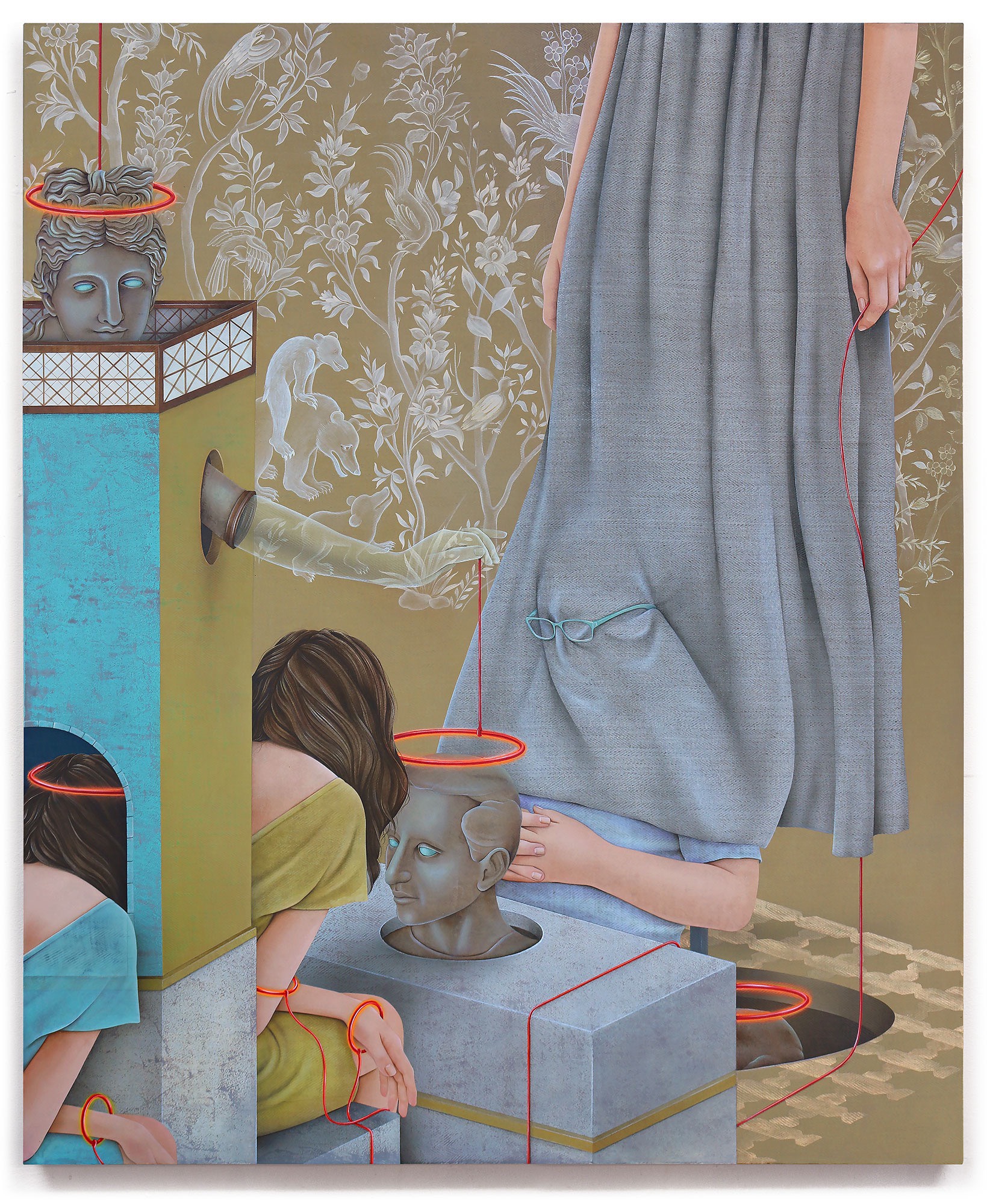 Meditative Mixed-Media Paintings by Arghavan Khosravi Subtly Address Human Rights Issues