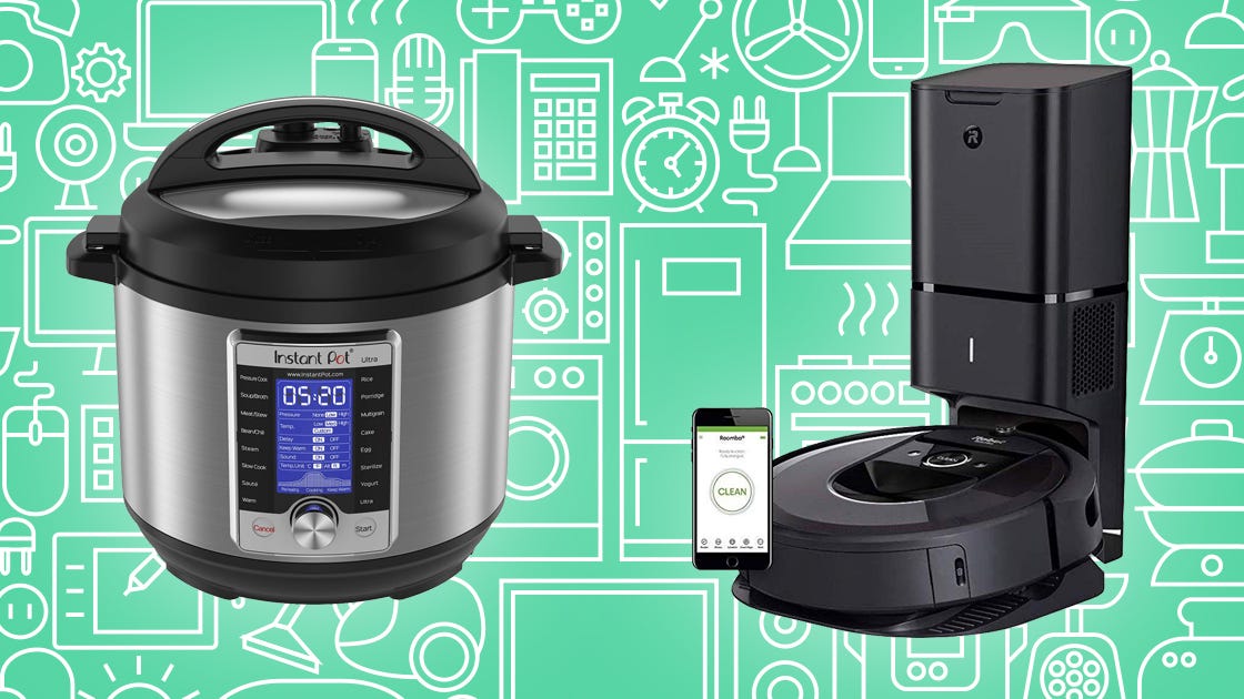 Snag incredible prices on Instant Pots, robot vacuums, electric knives, and more.