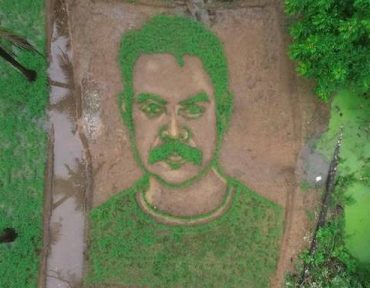 ‘Da Vinci’ Suresh creates innovative portraits of movie stars from everyday materials
