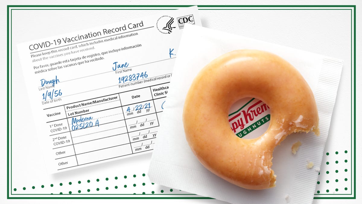 COVID vaccine motivation: Krispy Kreme is giving away free donuts for showing vaccination card