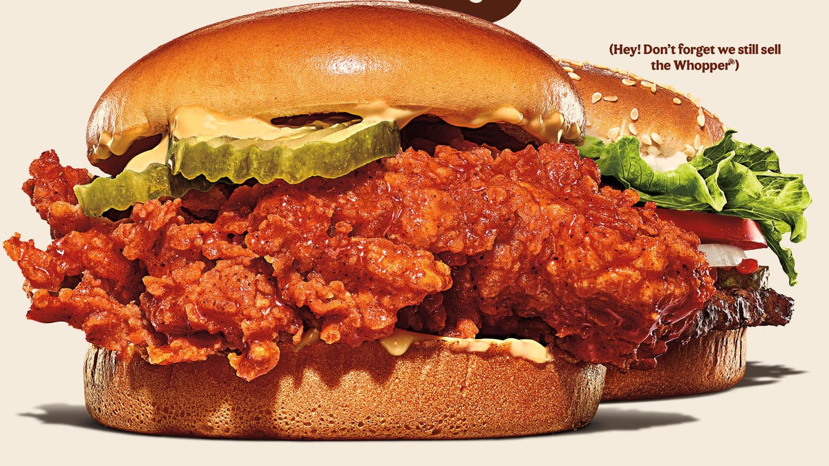 Burger King's new Ch'King chicken sandwich is available Thursday