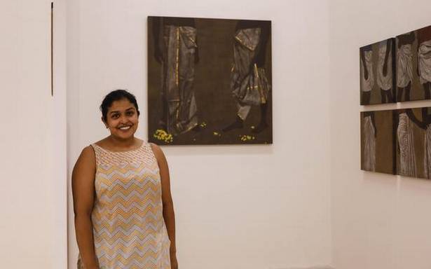Artist Devi Seetharam’s series of paintings at ‘Lokame Tharavadu’ portrays a stark picture of patriarchy
