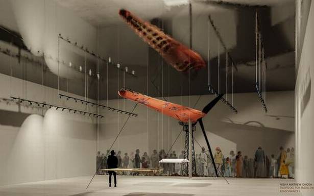 London Design Biennale 2021: Bamboo toilet in Somerset House