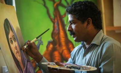 Artist gives longer life to oil paintings