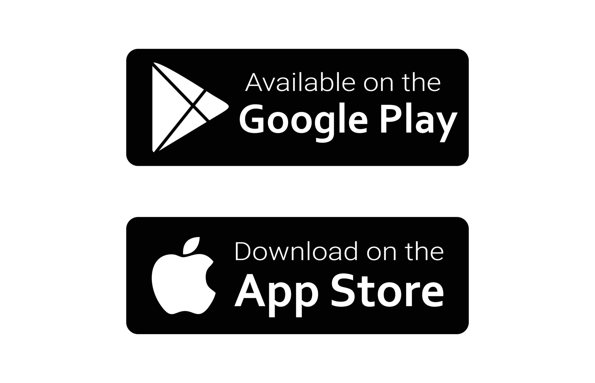 download apps button google play and app store free vector